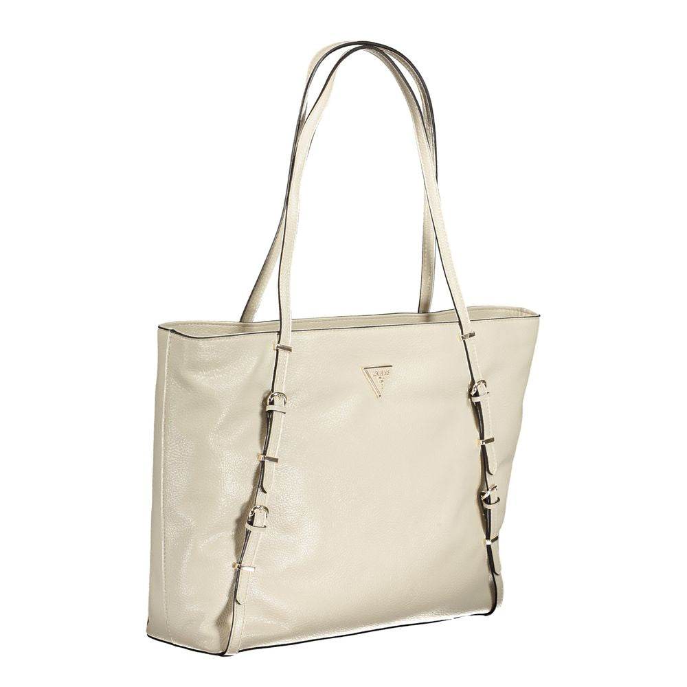 Guess Jeans Beige Polyethylene Handbag - Hilstor