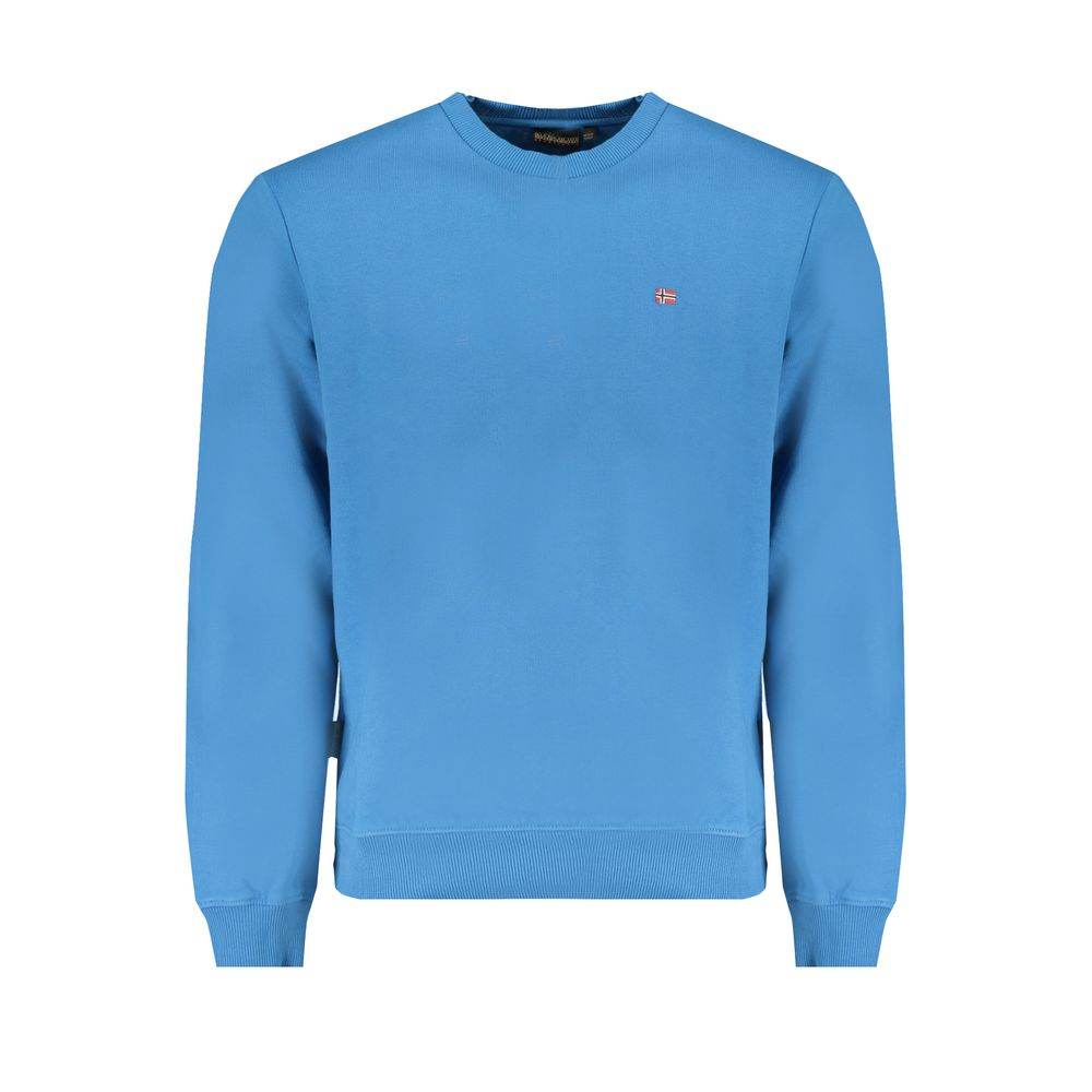 Napapijri Blue Cotton Men Sweater - Hilstor