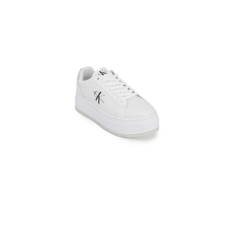 Calvin Klein Jeans Silver Leather Sneaker