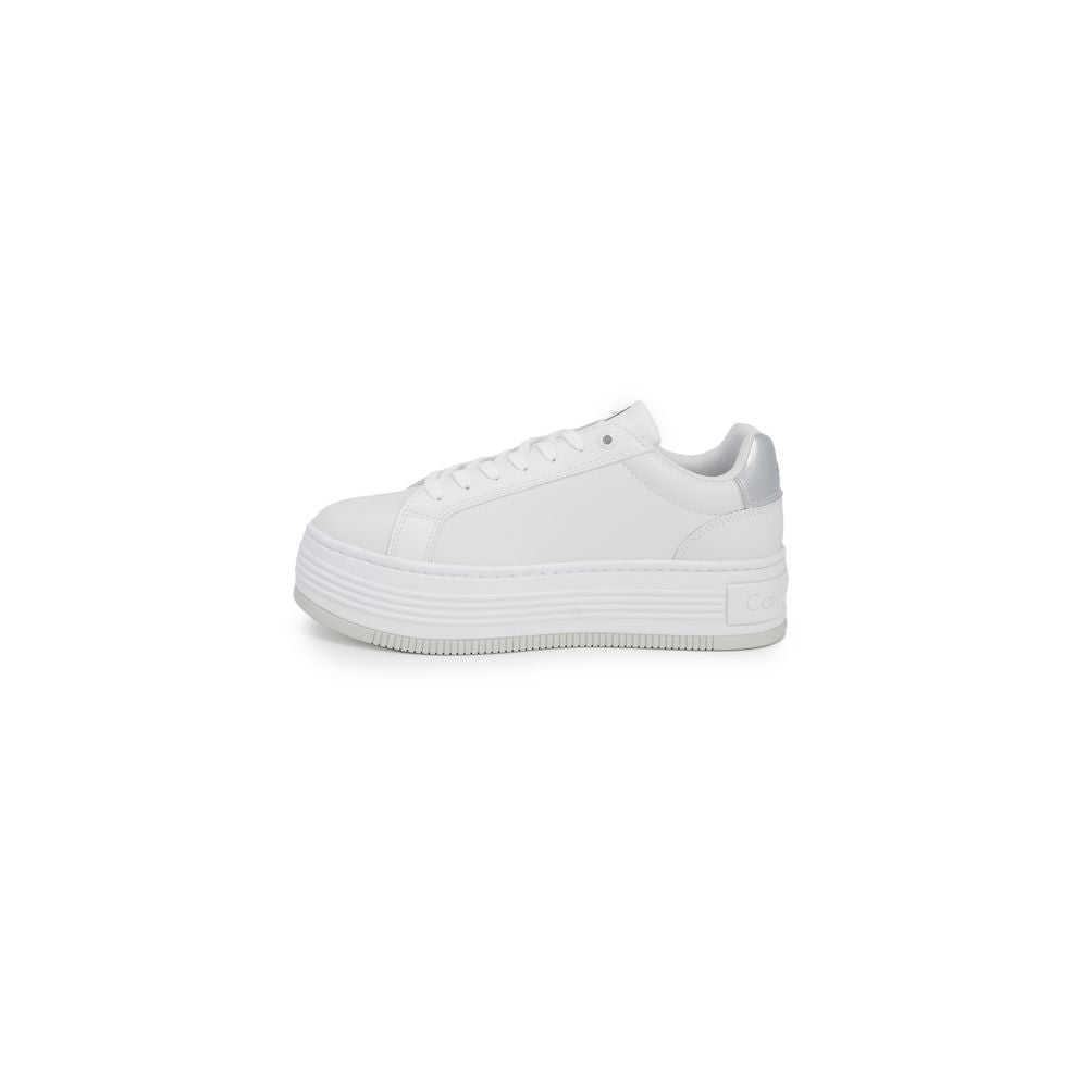 Calvin Klein Jeans Silver Leather Sneaker