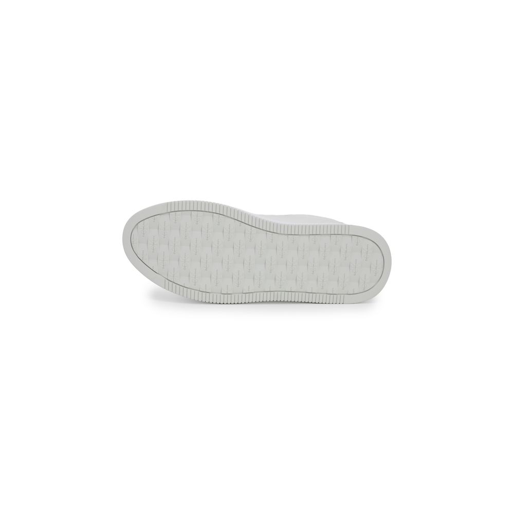 Calvin Klein Jeans Silver Leather Sneaker