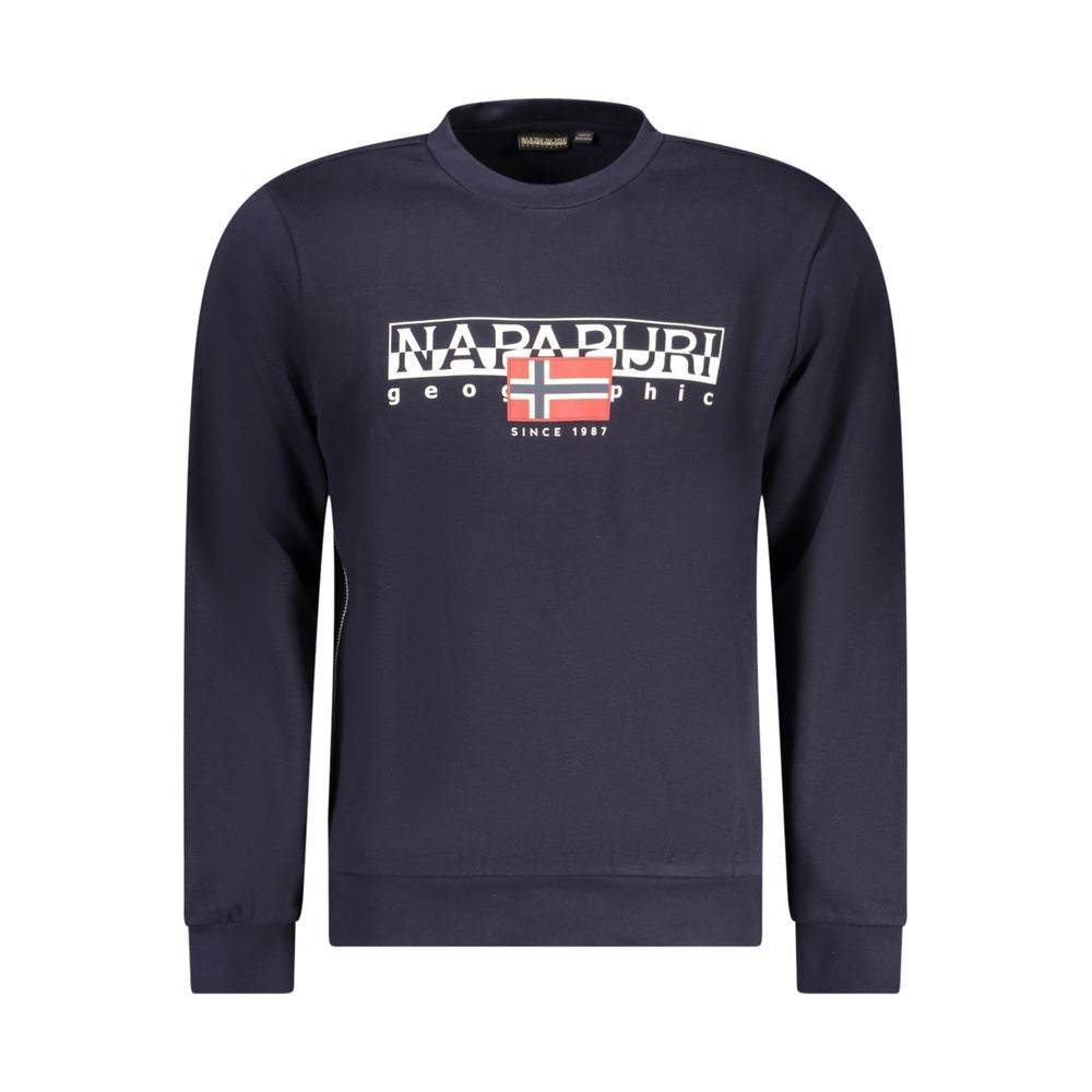 Napapijri Blue Cotton Men Sweater - Hilstor