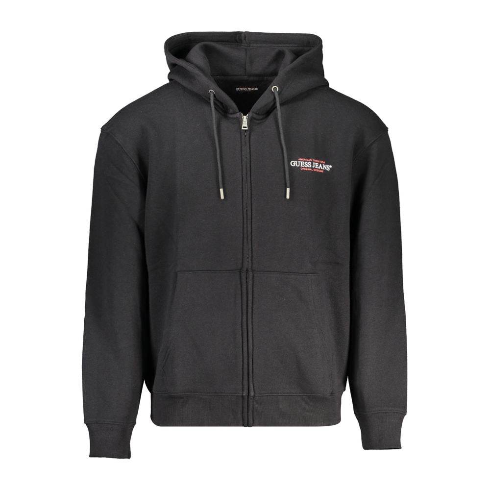 Guess Jeans Black Cotton Men Sweater - Hilstor