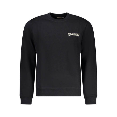 Napapijri Black Cotton Men Sweater - Hilstor