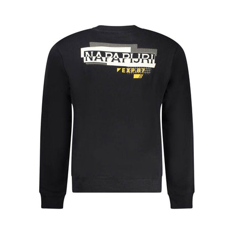 Napapijri Black Cotton Men Sweater - Hilstor