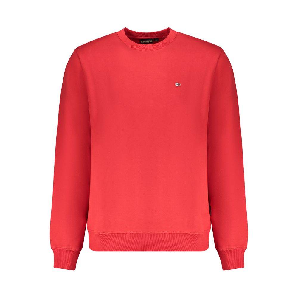 Napapijri Red Organic Cotton Men Sweater - Hilstor