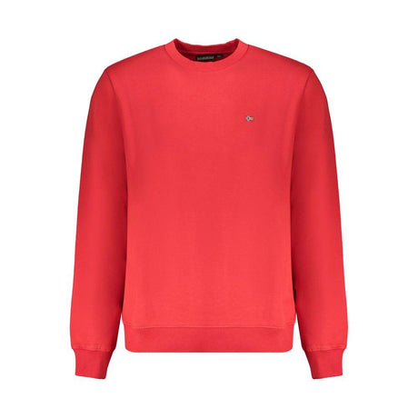 Napapijri Red Organic Cotton Men Sweater - Hilstor