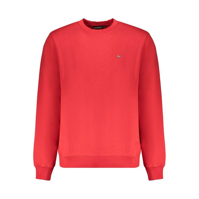 Napapijri Red Organic Cotton Men Sweater - Hilstor