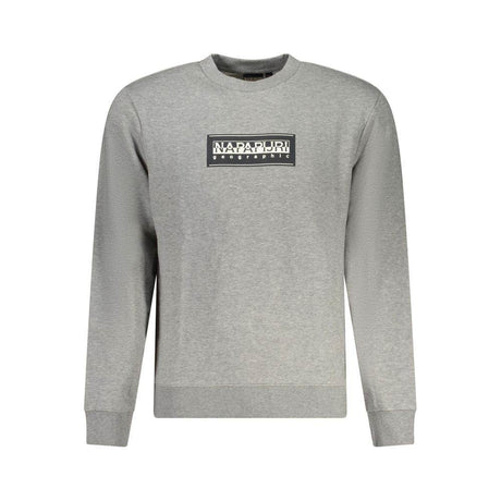 Napapijri Gray Cotton Men Sweater - Hilstor