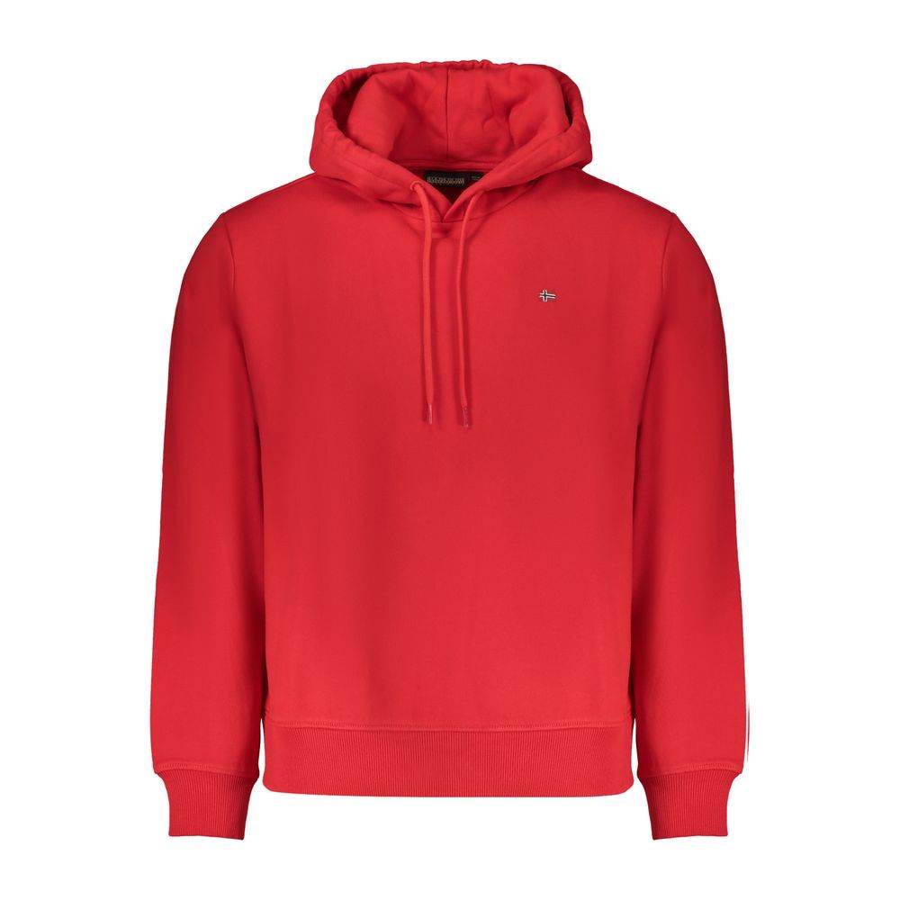 Napapijri Red Cotton Men Sweater - Hilstor