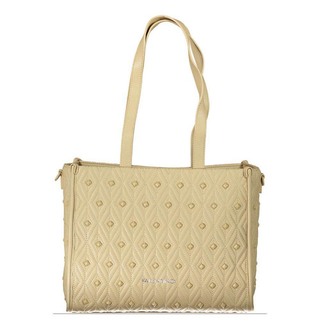 Mario Valentino Beige Polyester Handbag - Hilstor