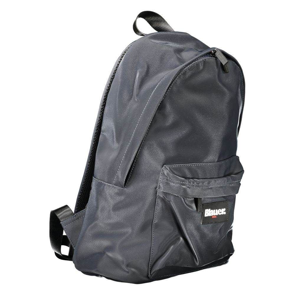 Blauer Blue Polyester Backpack - Hilstor