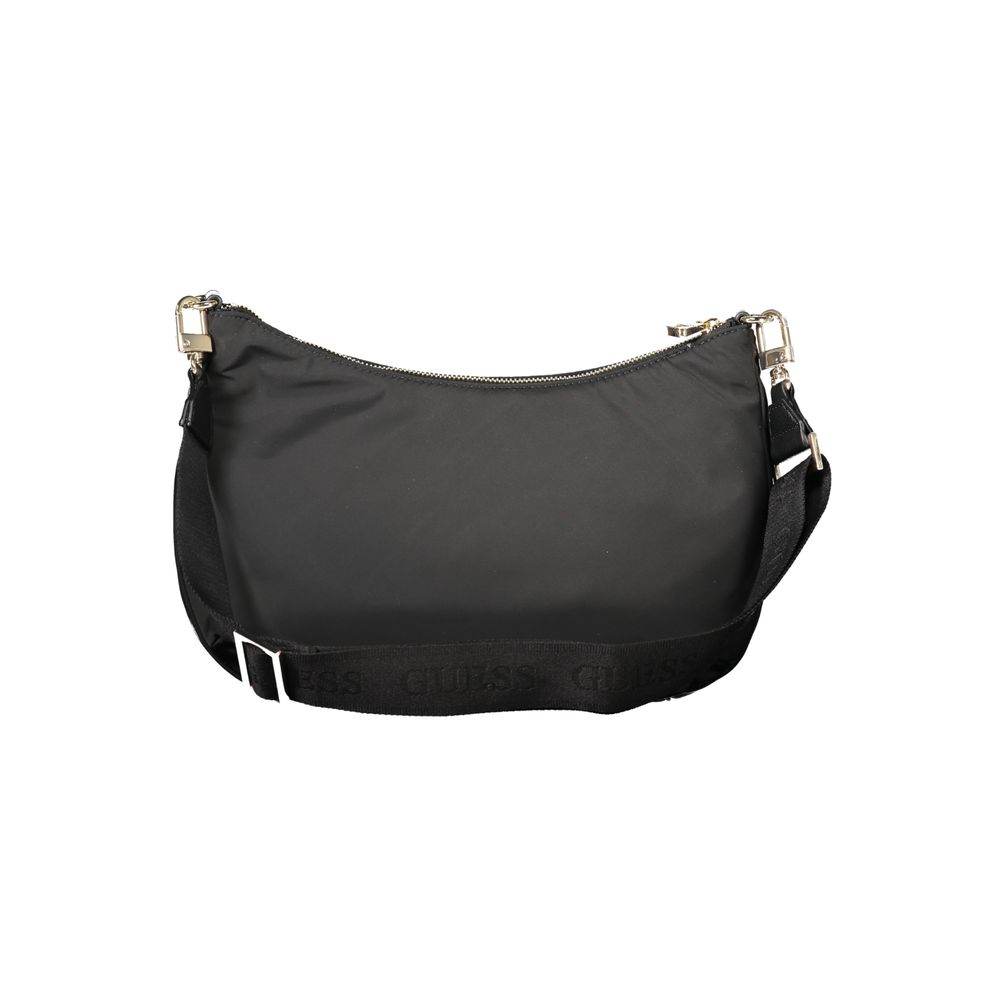 Guess Jeans Black Polyester Handbag - Hilstor