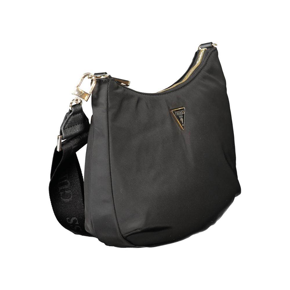 Guess Jeans Black Polyester Handbag - Hilstor