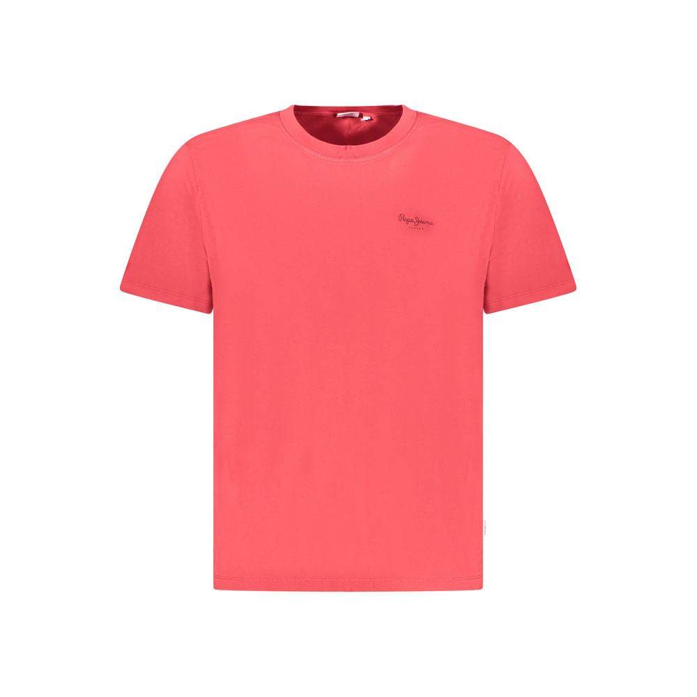 Pepe Jeans Red Cotton T-Shirt - Hilstor