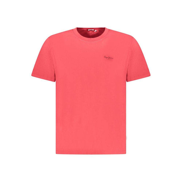 Pepe Jeans Red Cotton T-Shirt - Hilstor