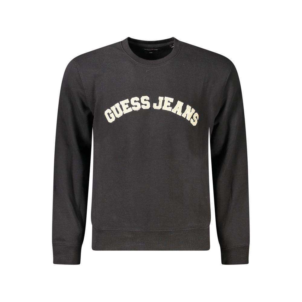 Guess Jeans Black Cotton Men Sweater - Hilstor