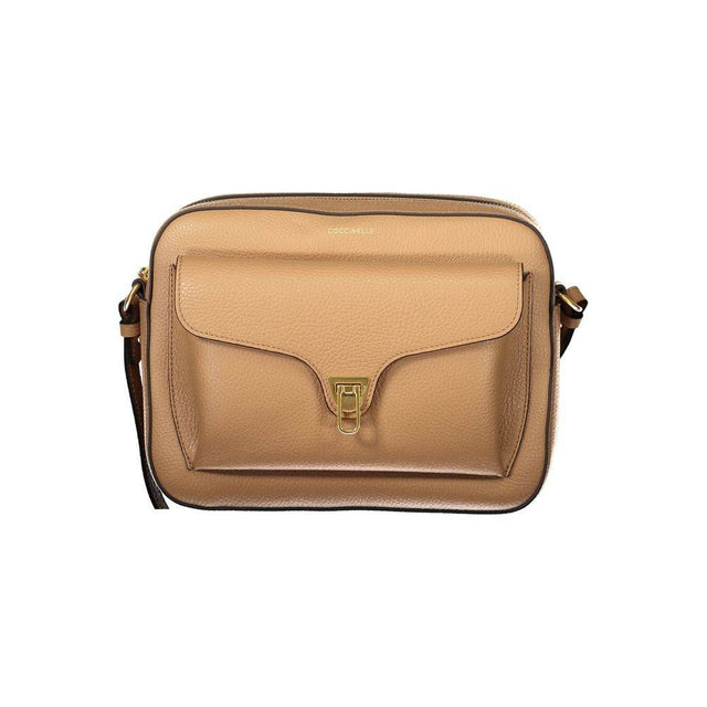 Coccinelle Brown Leather Handbag - Hilstor