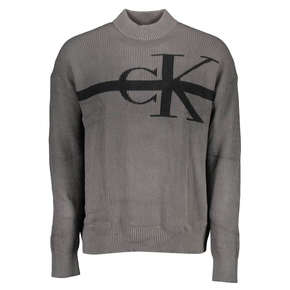 Calvin Klein Gray Cotton Sweater - Hilstor