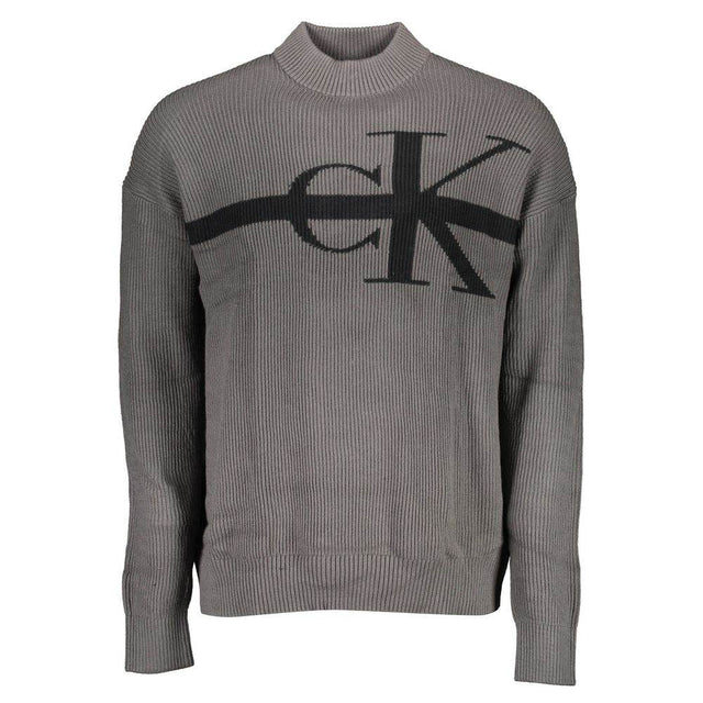 Calvin Klein Gray Cotton Sweater - Hilstor