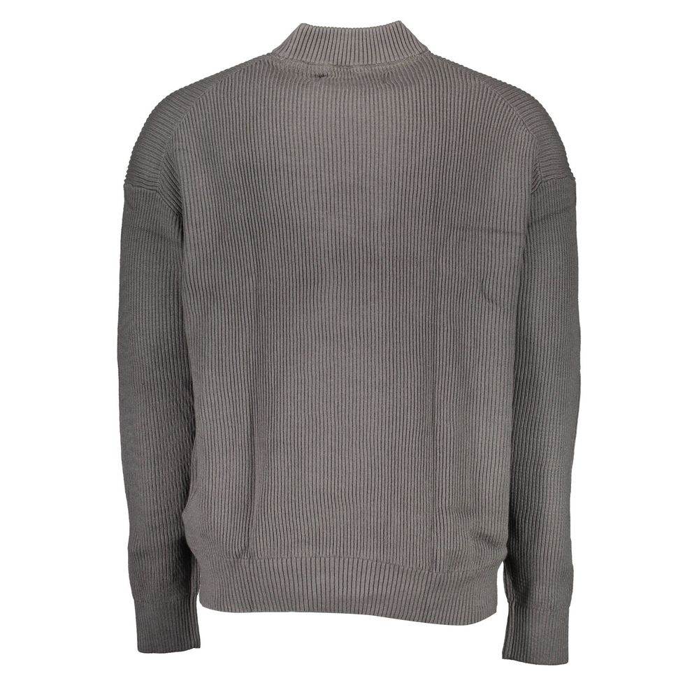 Calvin Klein Gray Cotton Sweater - Hilstor