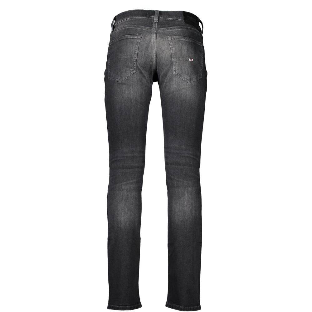Tommy Hilfiger Black Cotton Men Jeans - Hilstor
