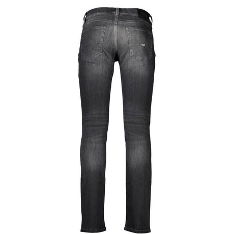Tommy Hilfiger Black Cotton Men Jeans - Hilstor