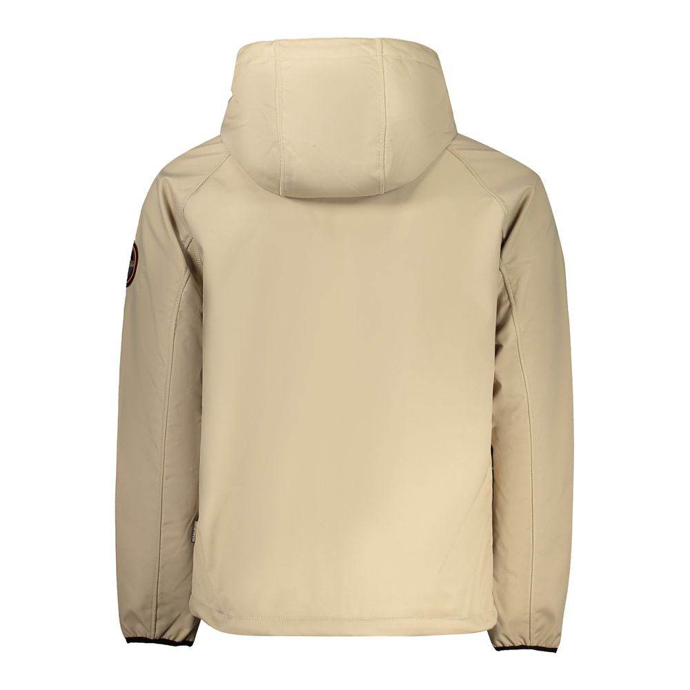 Napapijri Beige Recycled Polyester Men Jacket - Hilstor