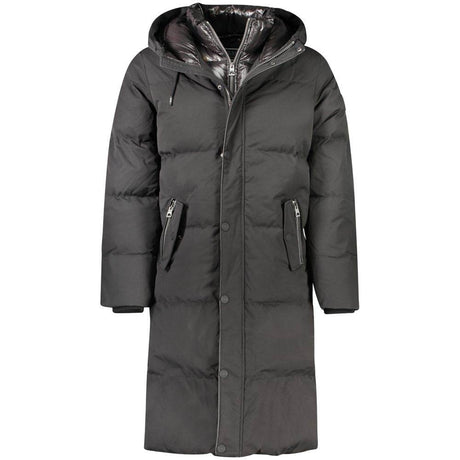 Guess Jeans Black Polyester Men Jacket - Hilstor