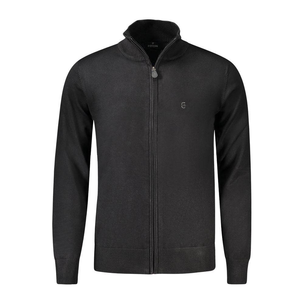 Coveri Moving Black Nylon Sweater - Hilstor