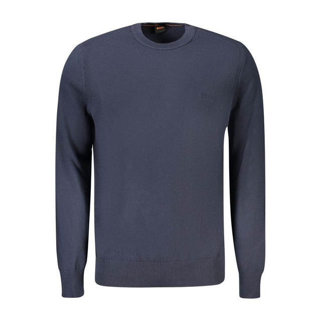 Hugo Boss Blue Cotton Sweater - Hilstor