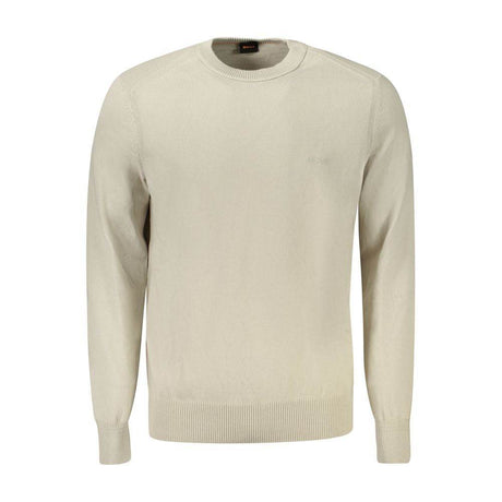 Hugo Boss Beige Cotton Sweater - Hilstor