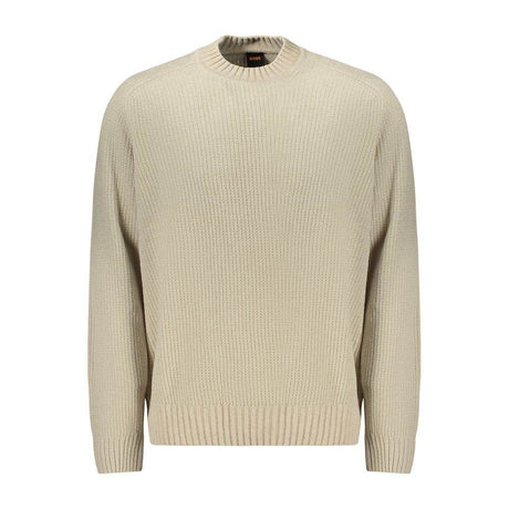 Hugo Boss Beige Cotton Sweater - Hilstor