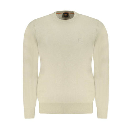 Hugo Boss Beige Cotton Sweater - Hilstor