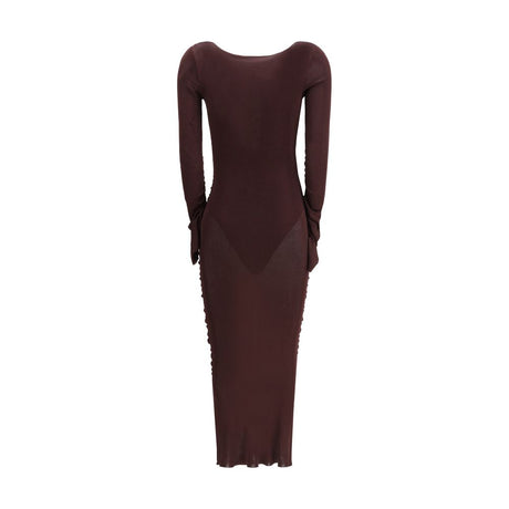 Self-Portrait Draped knit Dress