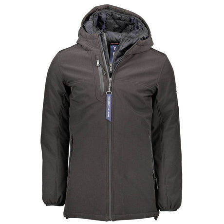 Yes Zee Black Polyester Men Jacket - Hilstor