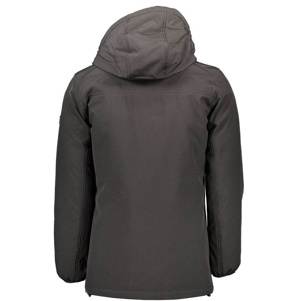 Yes Zee Black Polyester Men Jacket - Hilstor