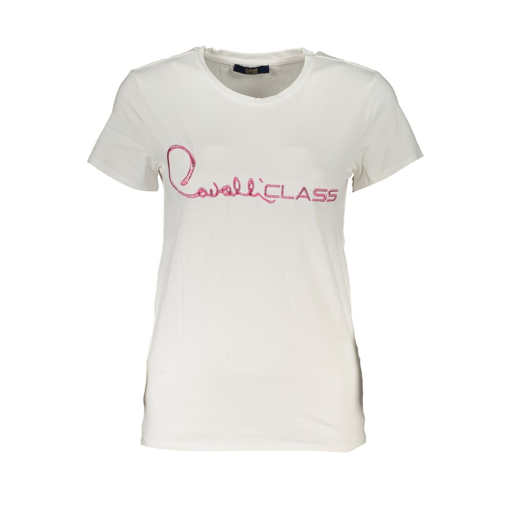 Cavalli Class White Cotton Tops & T-Shirt