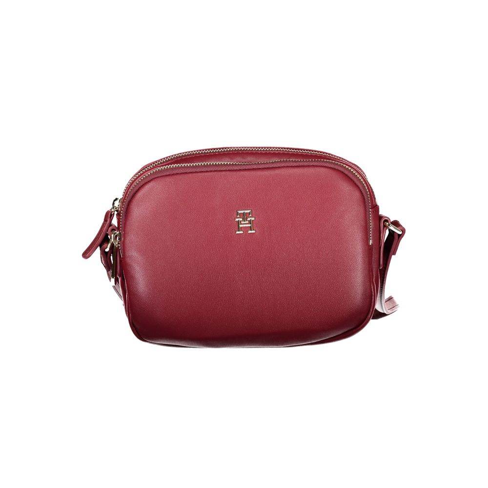 Tommy Hilfiger Red Polyester Handbag - Hilstor