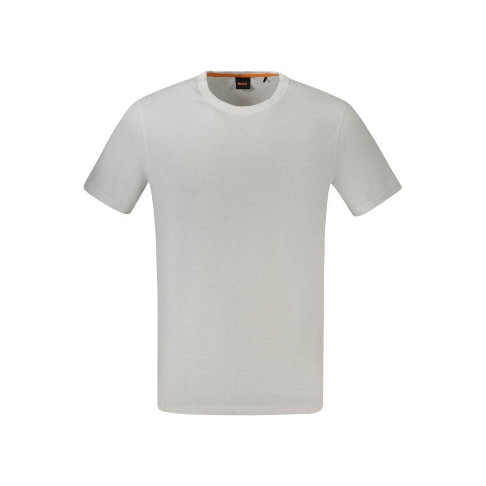 Hugo Boss White Cotton T-Shirt - Hilstor