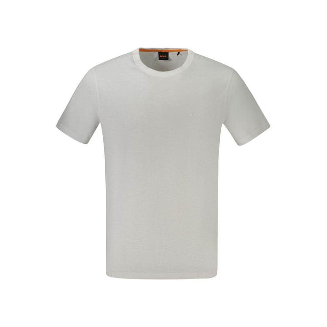 Hugo Boss White Cotton T-Shirt - Hilstor