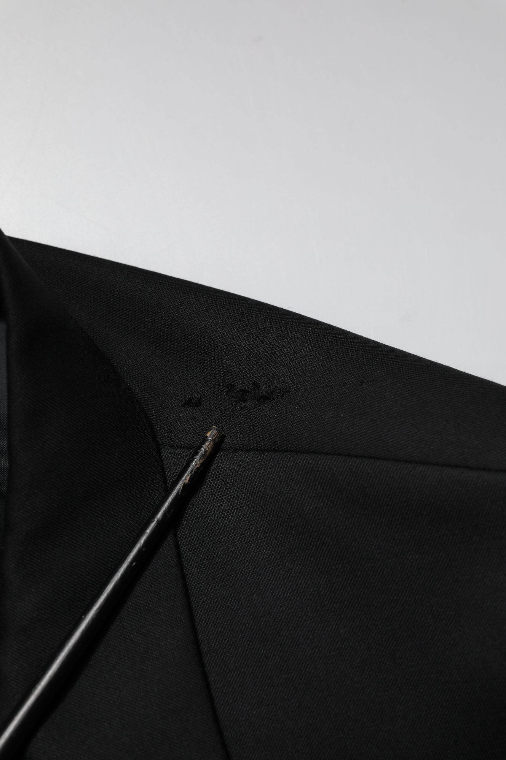 Emporio Armani Black Double Breasted Men Jacket Suit Blazer - Hilstor