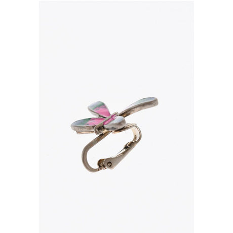 Dsquared² Metal Clip-On Single Earring with Butterfly Shaped Detail