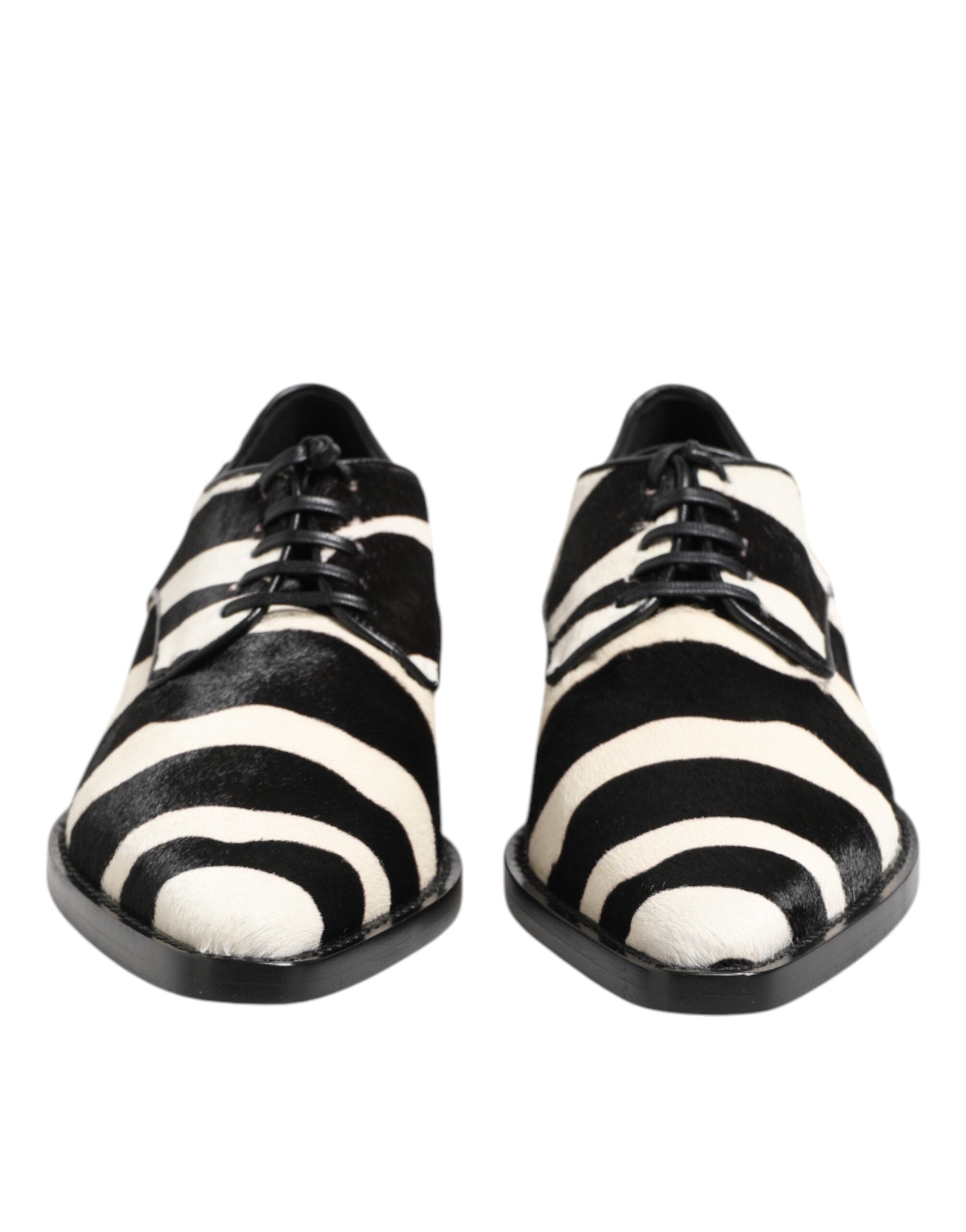 Dolce &amp; Gabbana Svarta Vita Zebra Ponnypäls Finskor