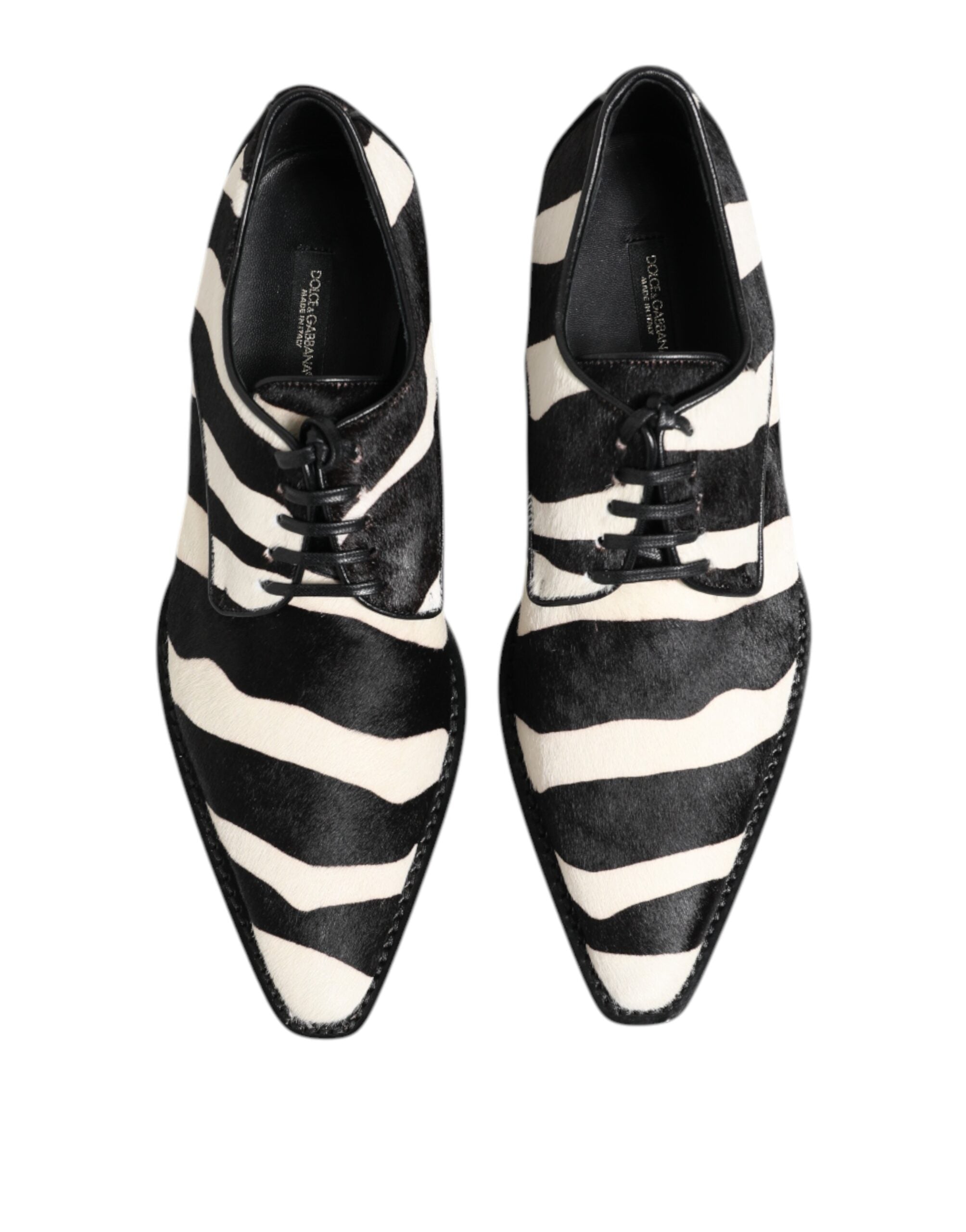 Dolce &amp; Gabbana Svarta Vita Zebra Ponnypäls Finskor