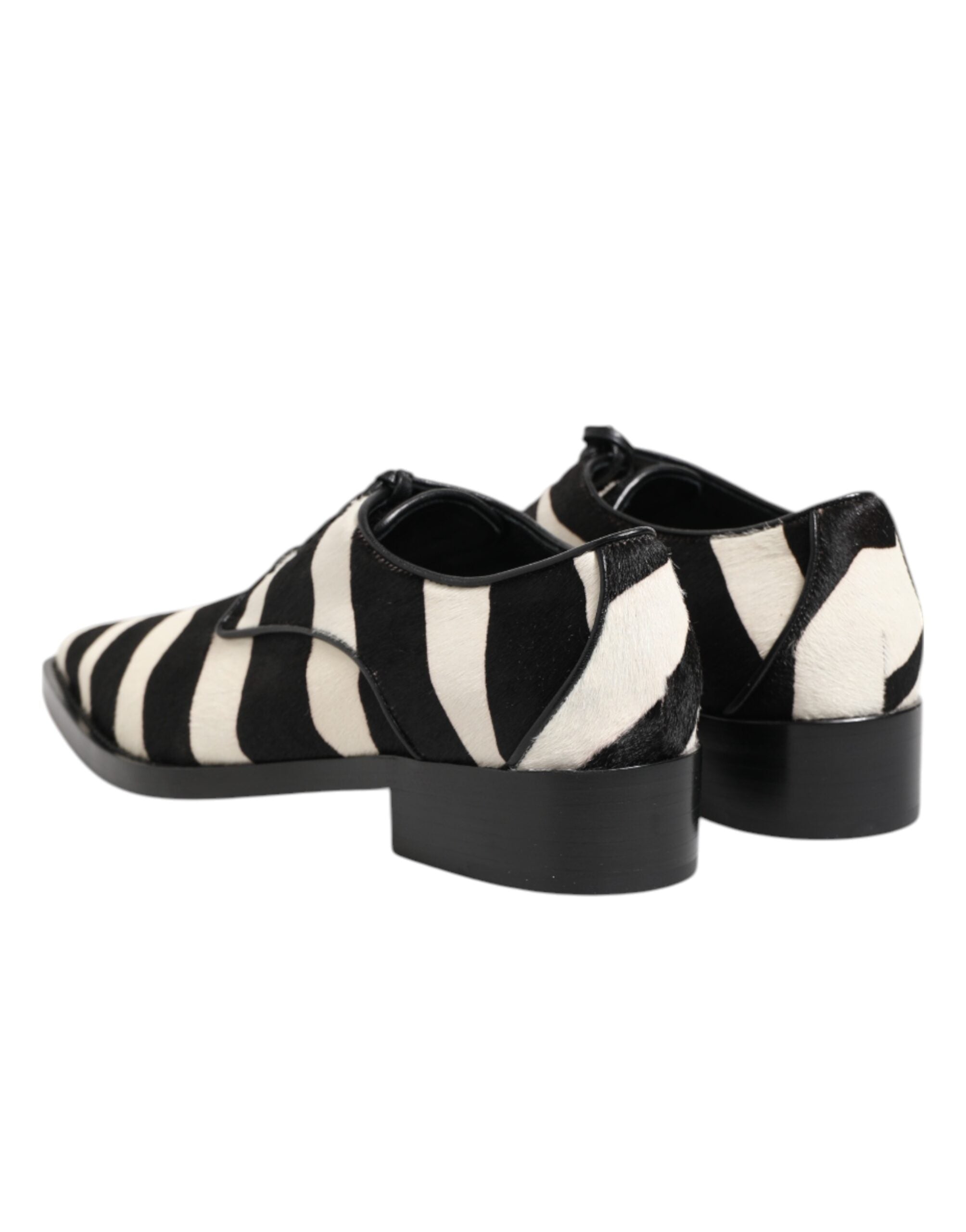 Dolce &amp; Gabbana Svarta Vita Zebra Ponnypäls Finskor