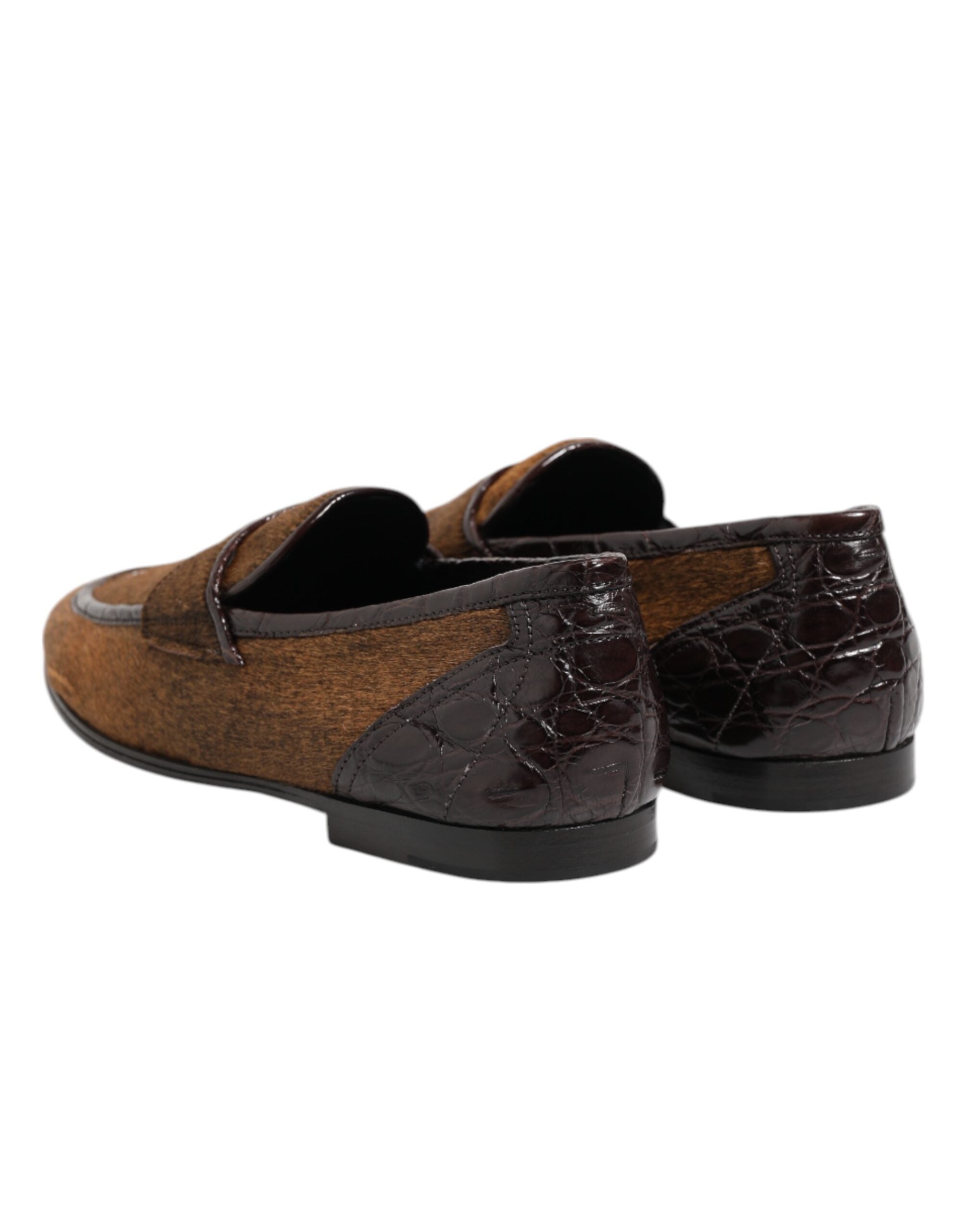 Dolce &amp; Gabbana Brune Loafers Læder Slip On Herresko