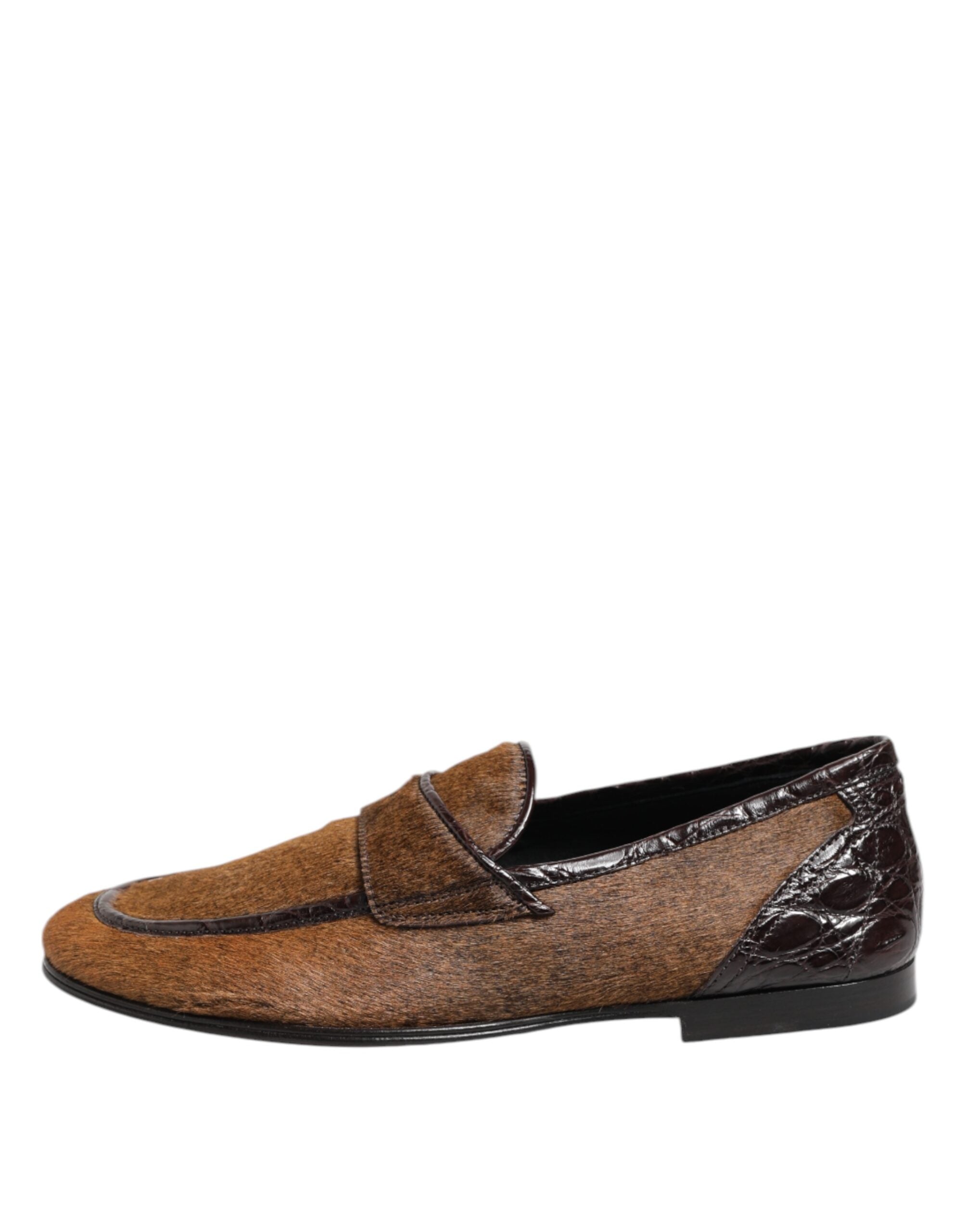 Dolce &amp; Gabbana Brune Loafers Læder Slip On Herresko