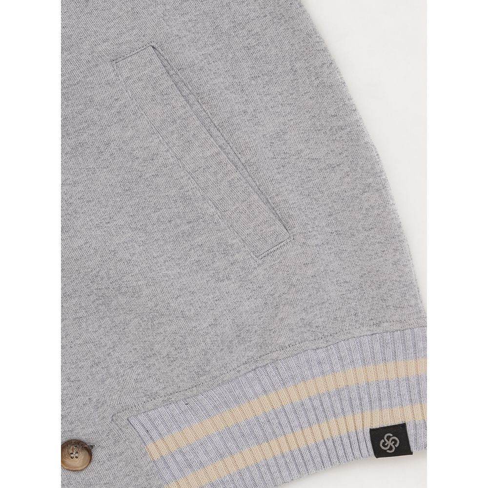 Gran Sasso Gray Cotton Jackets & Coat - Hilstor