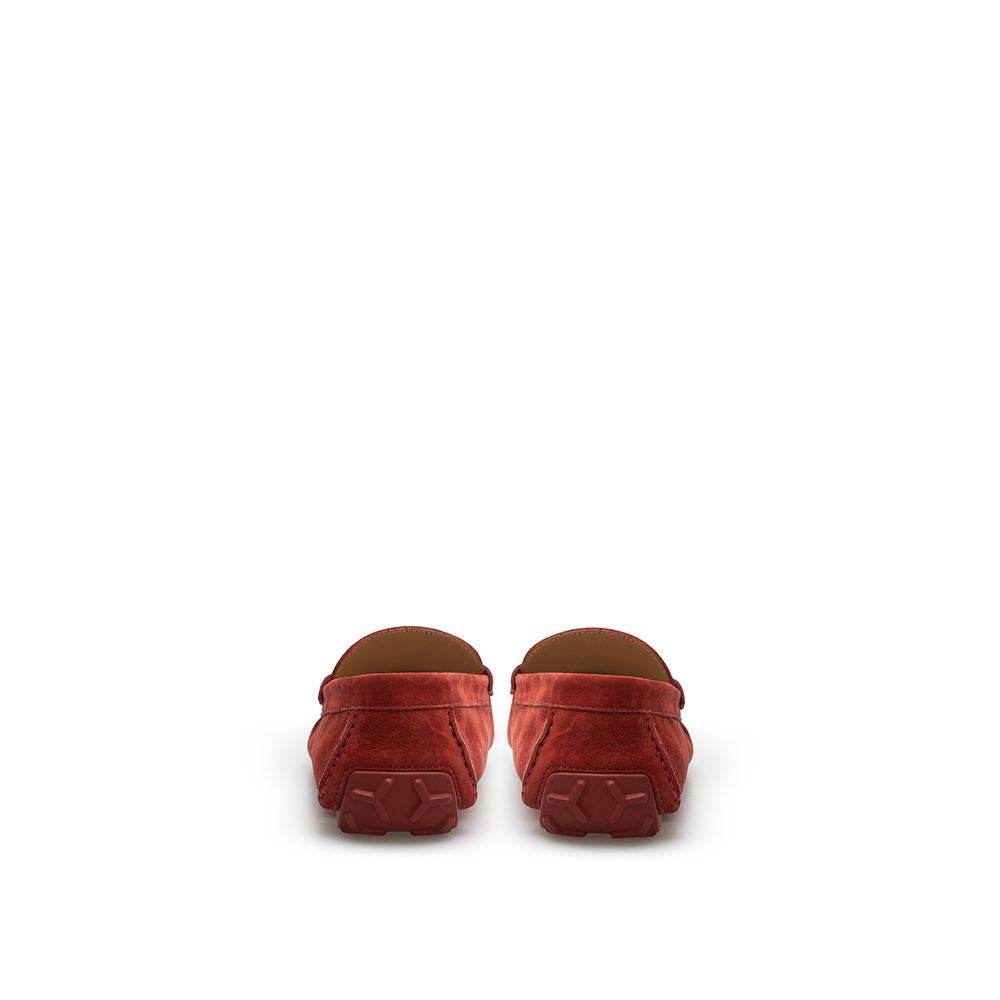 Bally Bordeaux Leather Moccassin - Hilstor